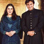 Saif Ali Khan con su ex esposa Amrita Singh