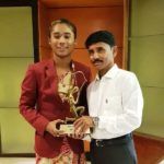 Hima Das With Arjuna Award