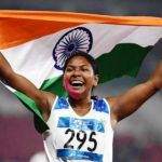Swapna Barman след спечелване на злато на Азиатските игри 2018