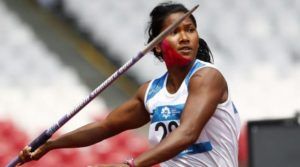 Swapna Barman, докато участва в Азиатските игри 2018