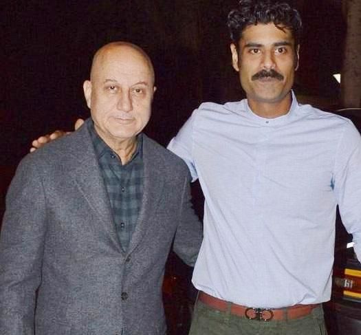 Anupam Kher With His Step-son Sikandar Kher