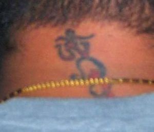 Tetovaža vrata Sanjay Dutt