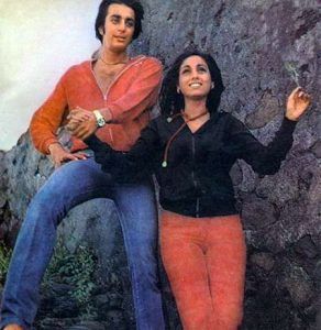 Sanjay Dutt su savo buvusia mergina Tina Munim
