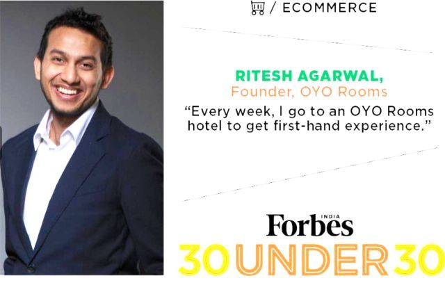 Ritesh Agarwal op Forbes List