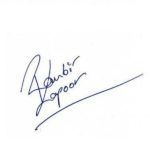 Ranbir Kapoor podpis
