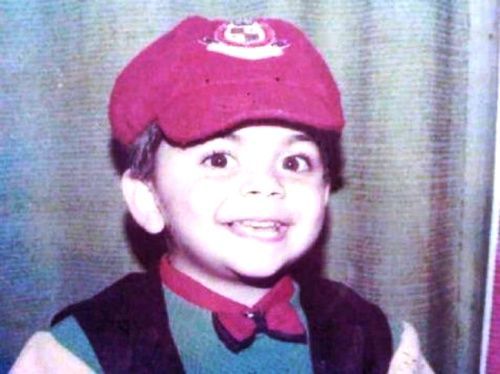 ویرات کوہلی بچپن کی تصویر