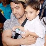Aamir Khan mit seinem Sohn Azad Rao Khan
