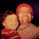 Manan Desai kinderfoto met zijn vader