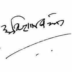 Assinatura de Amitabh Bachchan
