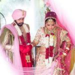 Fotografie manželství Ridheema Tiwari a Jaskaran Singh Gandh