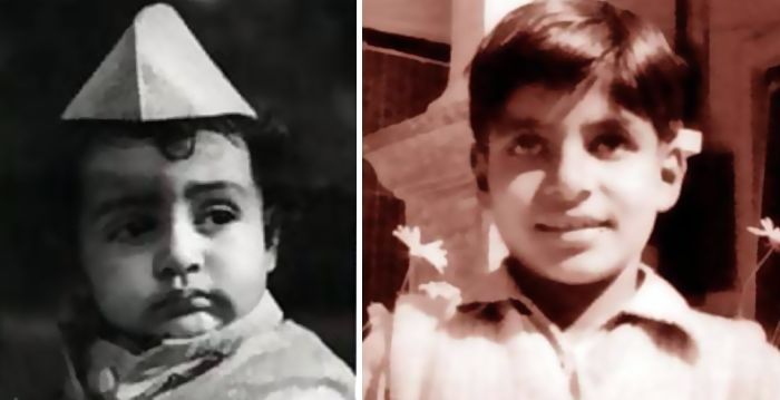 Amitabh Bachchan nella sua infanzia