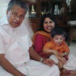 Pinarayi Vijayan avec sa fille