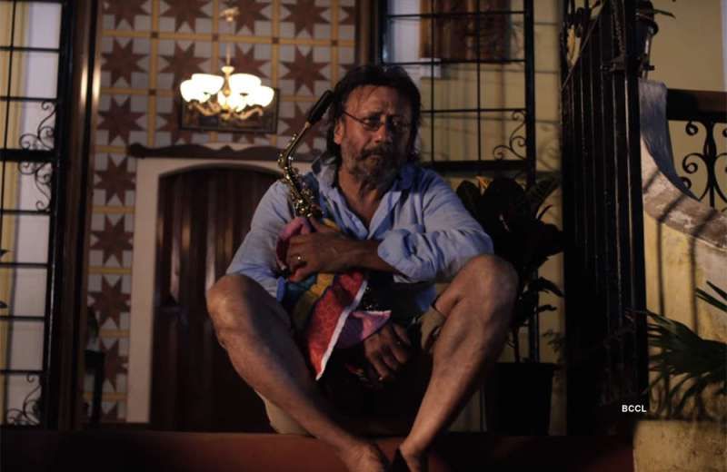 Jackie Shroff, Konkani ilk filmi Soul Curry'den bir fotoğrafta