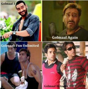 Ajay Devgn dans la série Golmaal