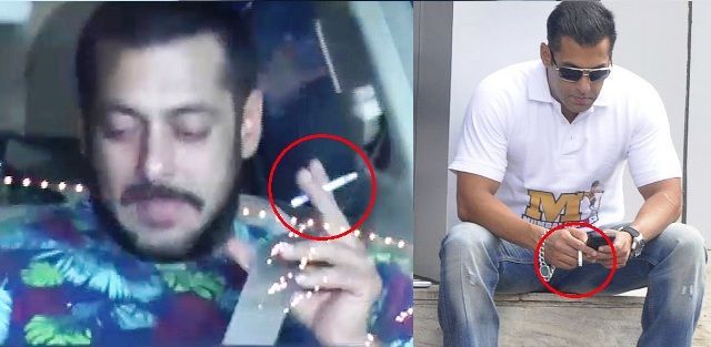 Salman Khan fumando