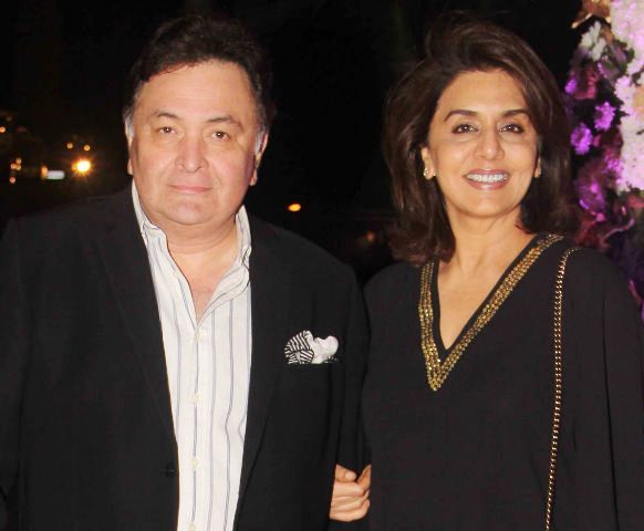 Rishi Kapoor med sin kone Neetu Singh