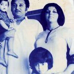 家族と一緒のファラー・カーン（子供の頃の写真）
