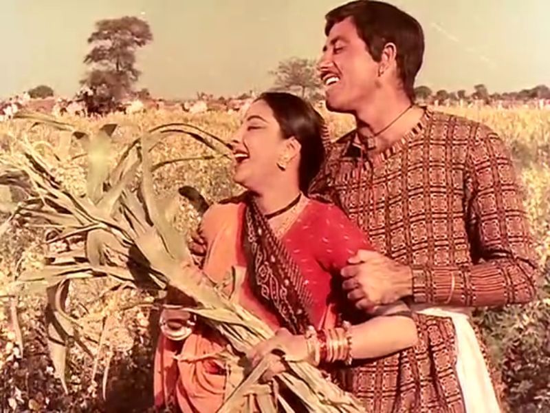 Raaj Kumar ve Nargis Ana Hindistan'da
