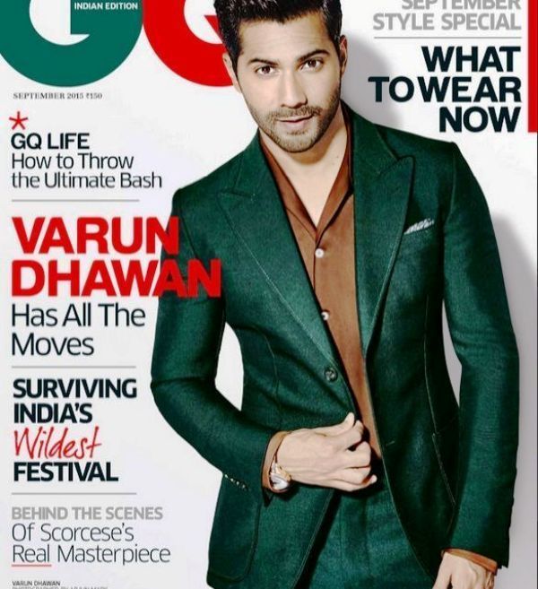 Варун Даван на корицата на списание GQ