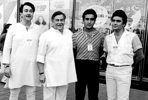 Raj Kapoor sa svojim sinovima