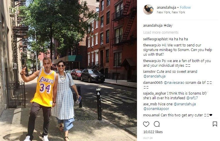 Sonam Kapoor e Anand Ahuja a New York