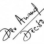 Podpis Dev Anand