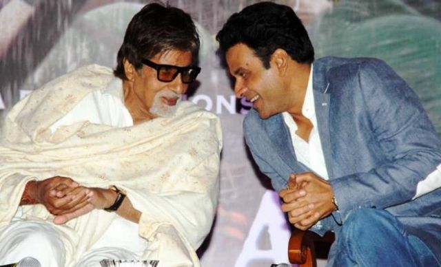 Manoj Bajpayee con Amitabh Bachchan
