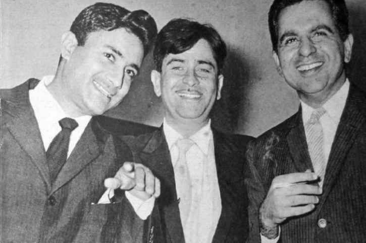 Raj Kapoor med Dev Anand og Dilip Kumar