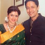 Karuna Pandey med sin mand