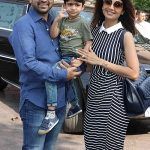 Shilpa Shetty bersama Raj Kundra dan anak lelaki mereka