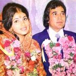 Dimple Kapadia mit ihrem Ehemann Rajesh Khanna
