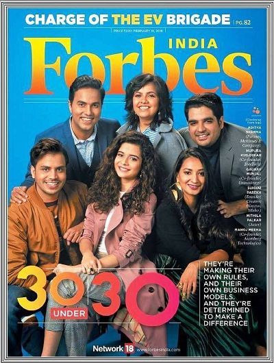 Митхила Палкар в списъка на Forbes India 30 Under 30