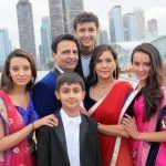 Priyanka Shah s rodinou