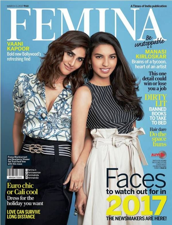 Vaani Kapoor sur la couverture du magazine Femina