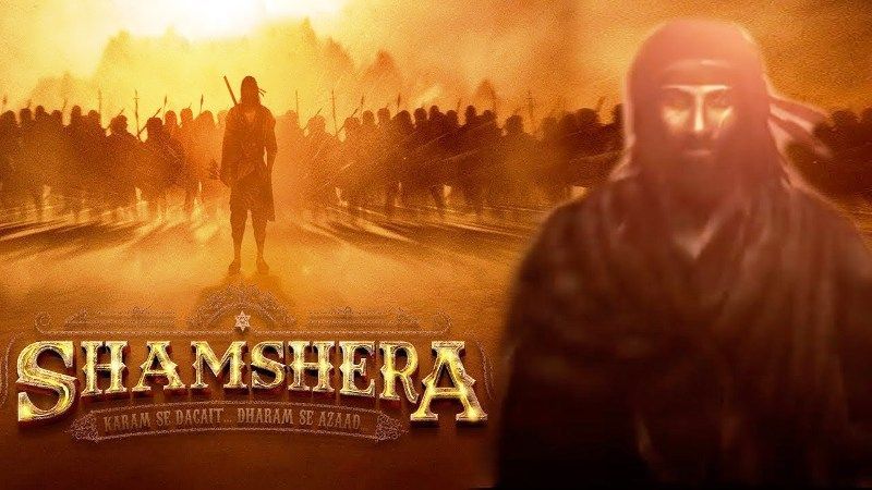 Elokuvan juliste- Shamshera