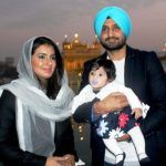 Harbhajan Singh i Geeta Basra sa svojom kćerkom Hinaya Heer Plaha