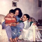 Zarina Wahab avec sa mère et son fils