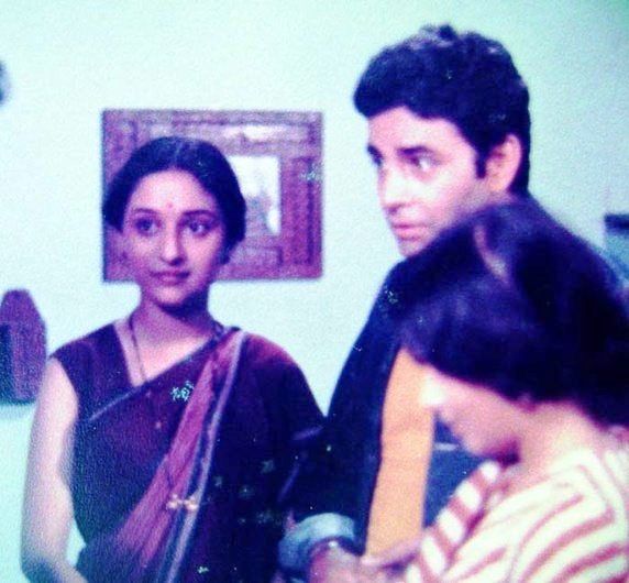 Madhuri Dixit in einer TV-Show im Jahr 1984