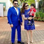 Aamna Sharif với chồng là Amit Kapoor và con trai Arain Kapoor