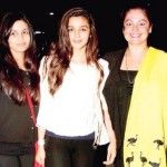 Alia Bhatt med sine søstre Shaheen og Pooja