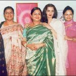 L'actrice Rekha avec ses sœurs