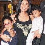 Sushmita Sen avec ses filles