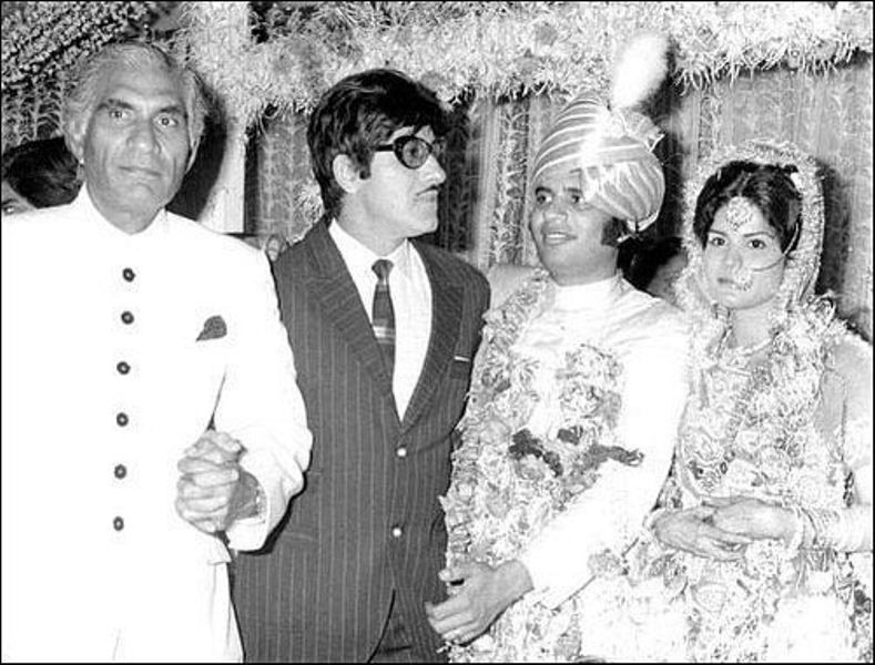 B.R. Chopra dengan Raaj Kumar di Ravi dan Renu Chopra