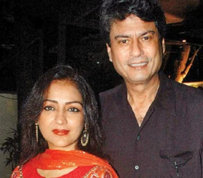  Anuradha Patel se svým manželem