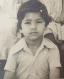   Foto de la infancia de Jaineeraj Rajpurohit