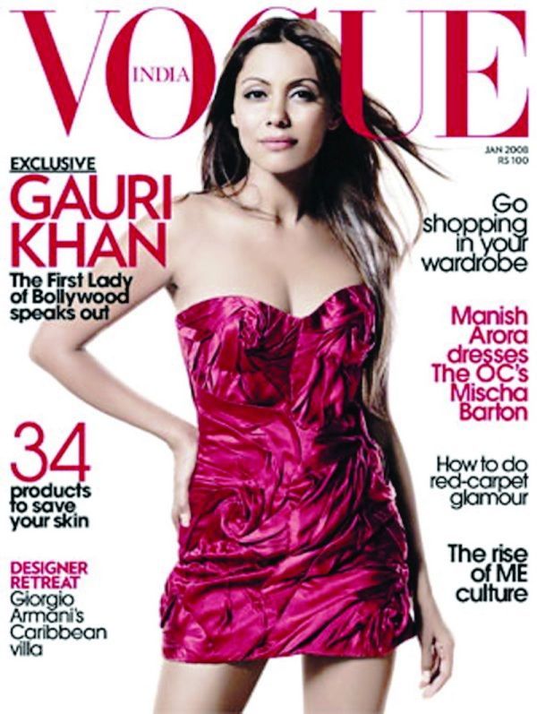 Gauri Khan på forsiden af ​​Vogue
