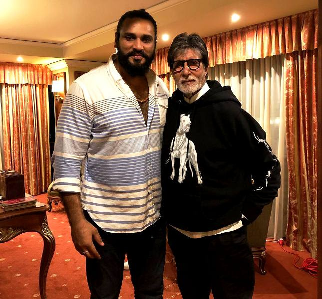   Saurav Gurjar with Amitabh Bachchan
