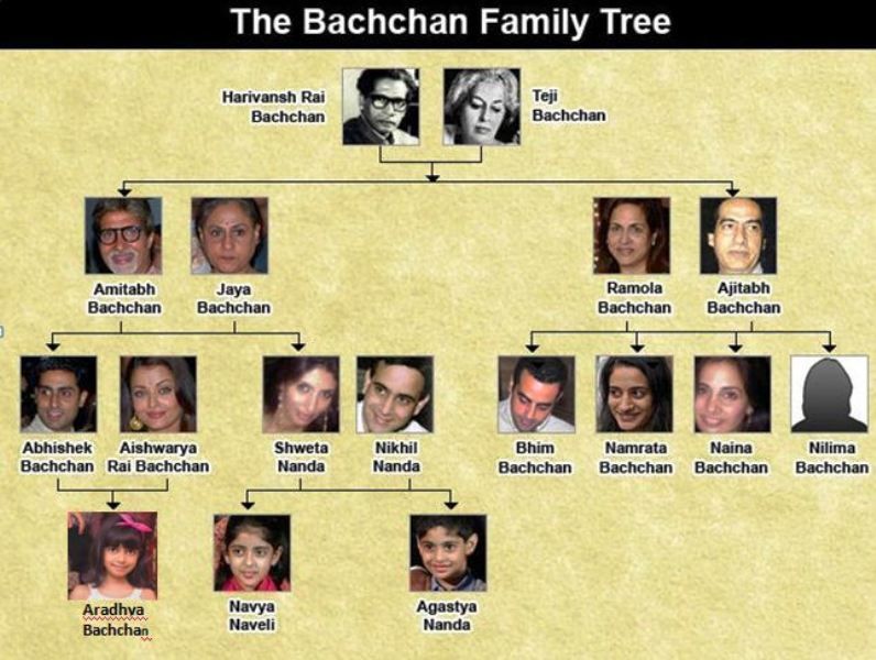 Το οικογενειακό δέντρο Bachchan