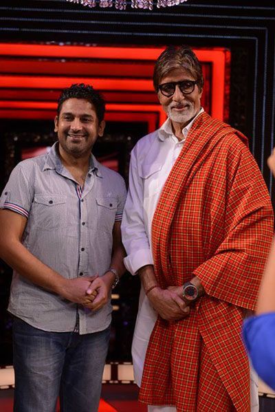 Manoj Muntashir amb Amitabh Bachchan