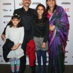 Vijay Krishna Acharya với vợ và con gái của mình